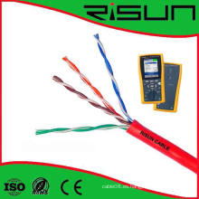 Cobre completo de alta calidad UTP Cat5e Cable Pass Fluke Test